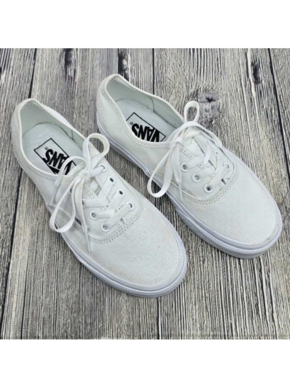Vans Authentic True White Low Rise Canvas Shoes